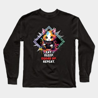 Eat Sleep Squad Up Repeat Long Sleeve T-Shirt